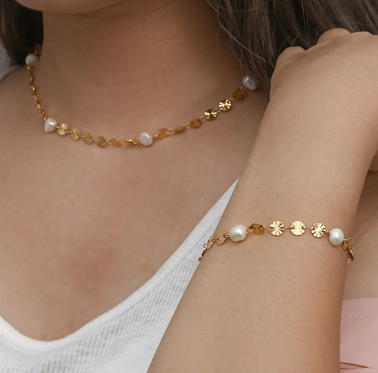 Talia Freshwater Pearl Bracelet Stainless Steel Non Tarnish Unbranded