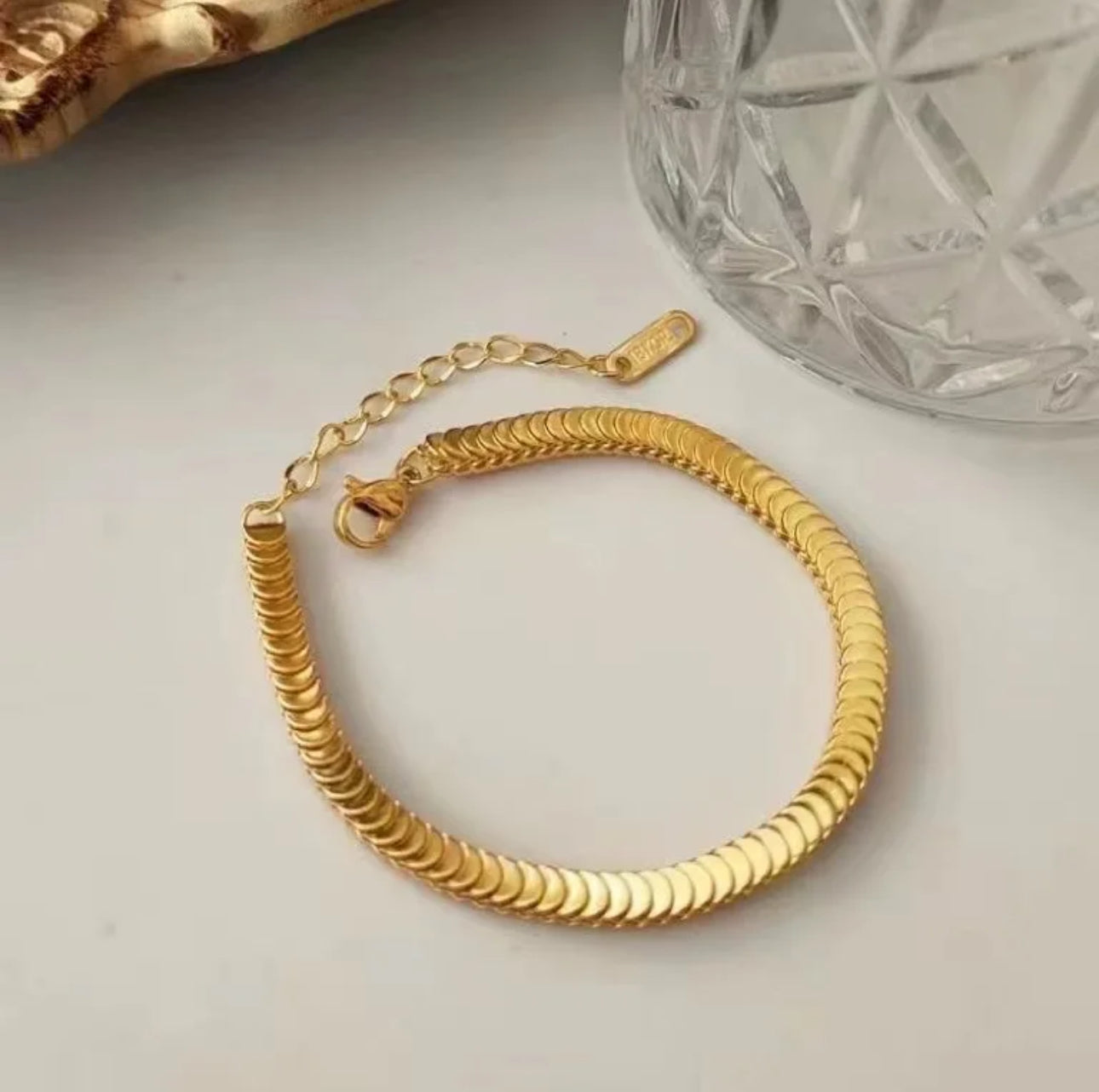 Kelly Overlap Bracelet Stainless Steel Gold & Silver Non Tarnish Unbranded