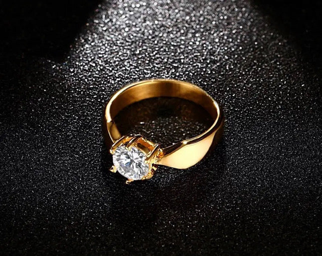 Kiara Stone Ring Stainless Steel Non Tarnish Unbranded