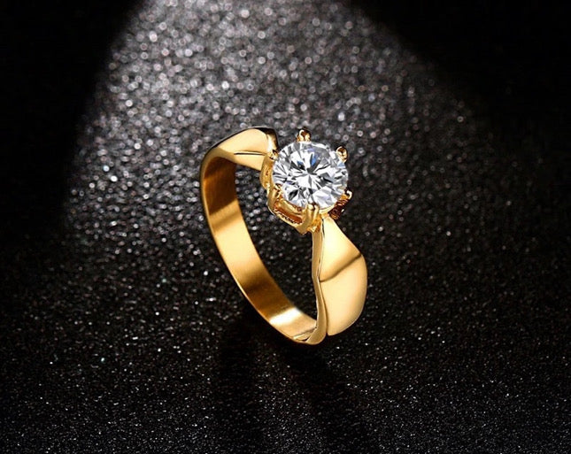 Kiara Stone Ring Stainless Steel Non Tarnish Unbranded