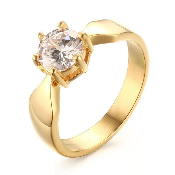Kiara Stone Ring Stainless Steel Non Tarnish Unbranded