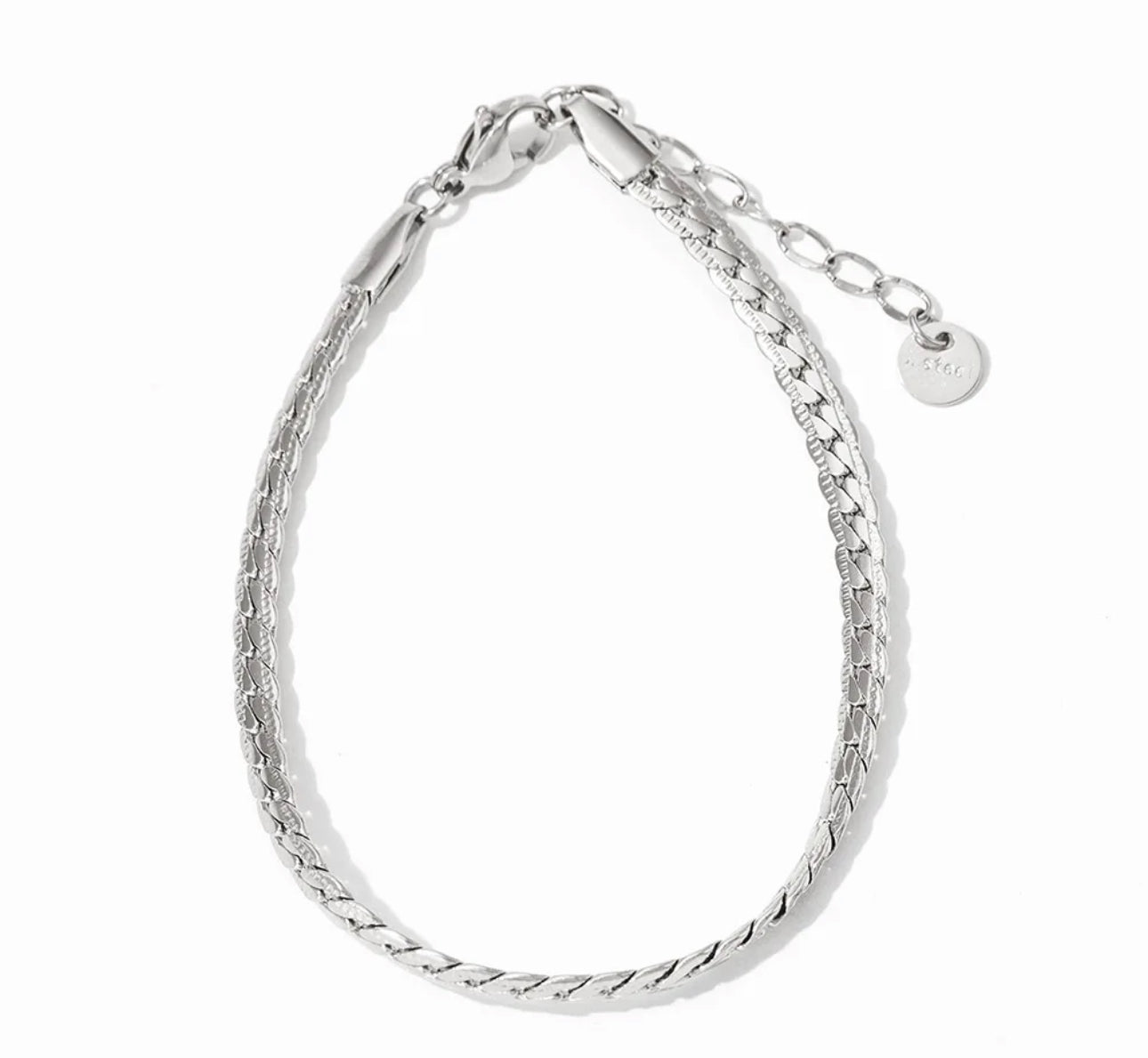 Remi Cuban Chain Bracelet Stainless Steel Non Tarnish Unbranded