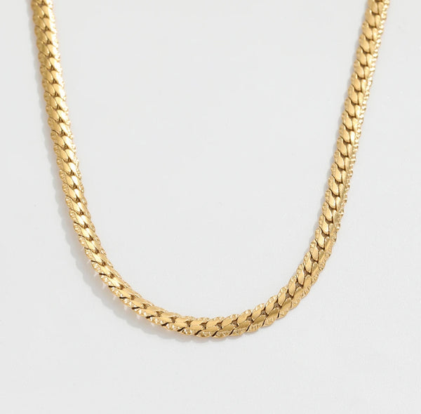 Remi Cuban Necklace Stainless Steel Non Tarnish Unbranded