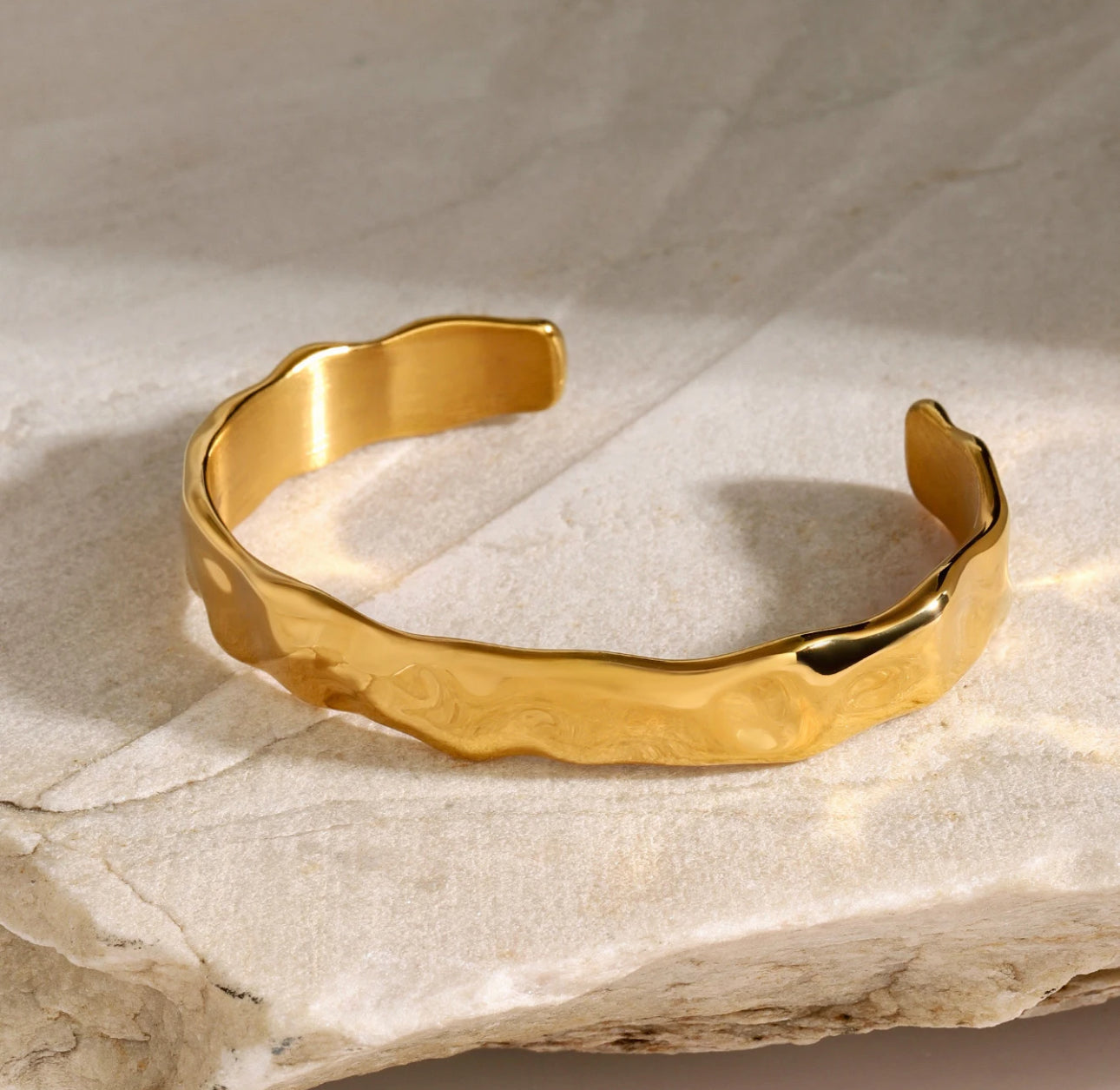 Zeyna Cuff Bangle Stainless Steel Non Tarnish Unbranded
