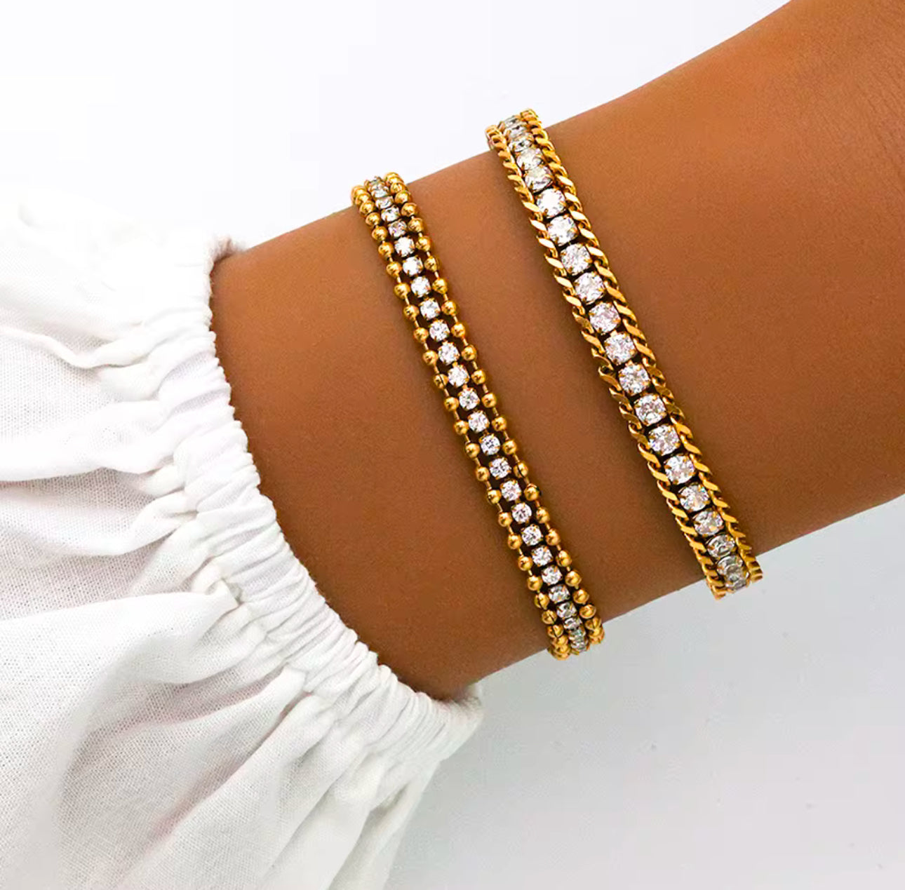 Ayesha Cuban Tennis Bracelet
