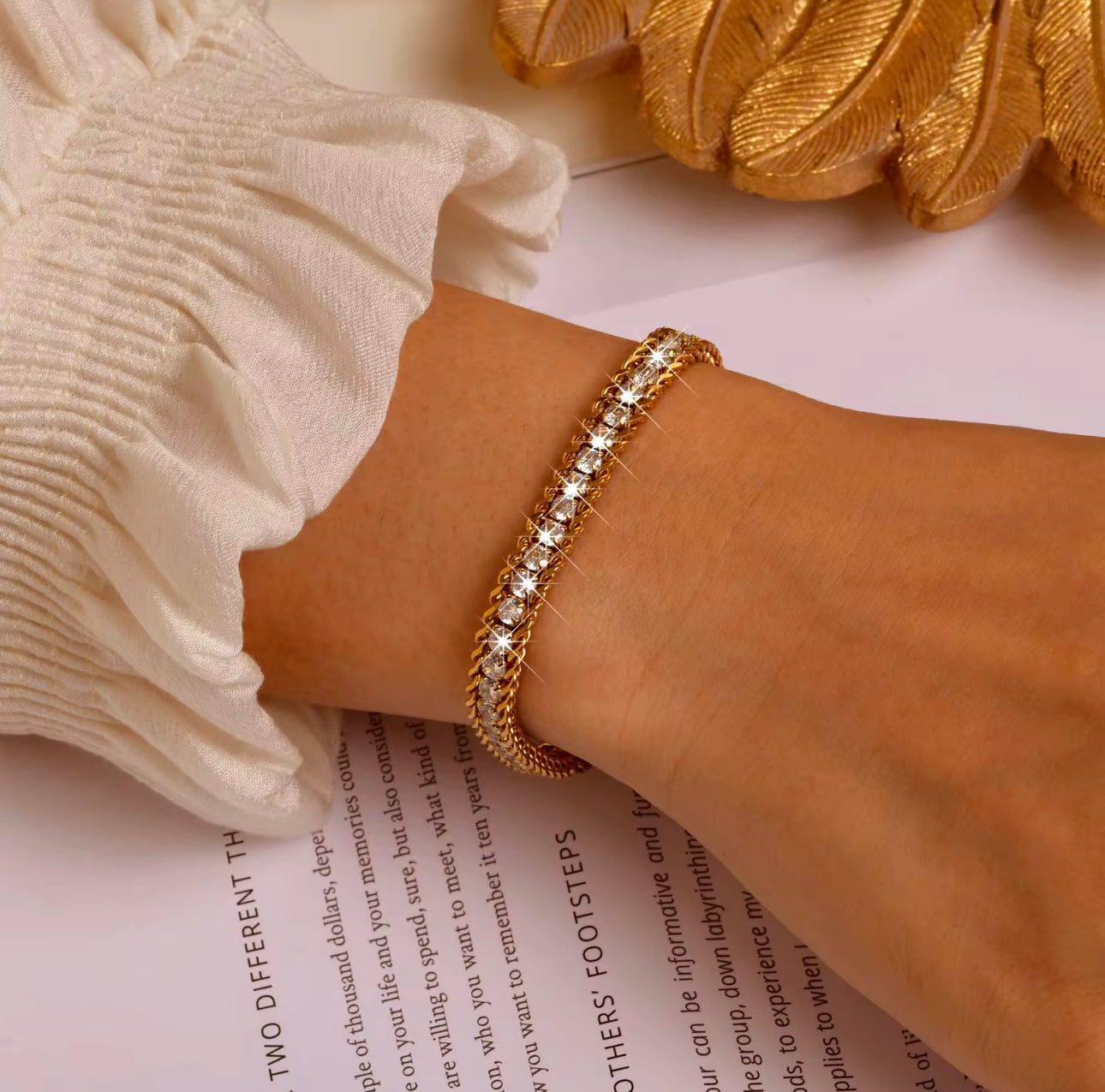 Ayesha Cuban Tennis Bracelet