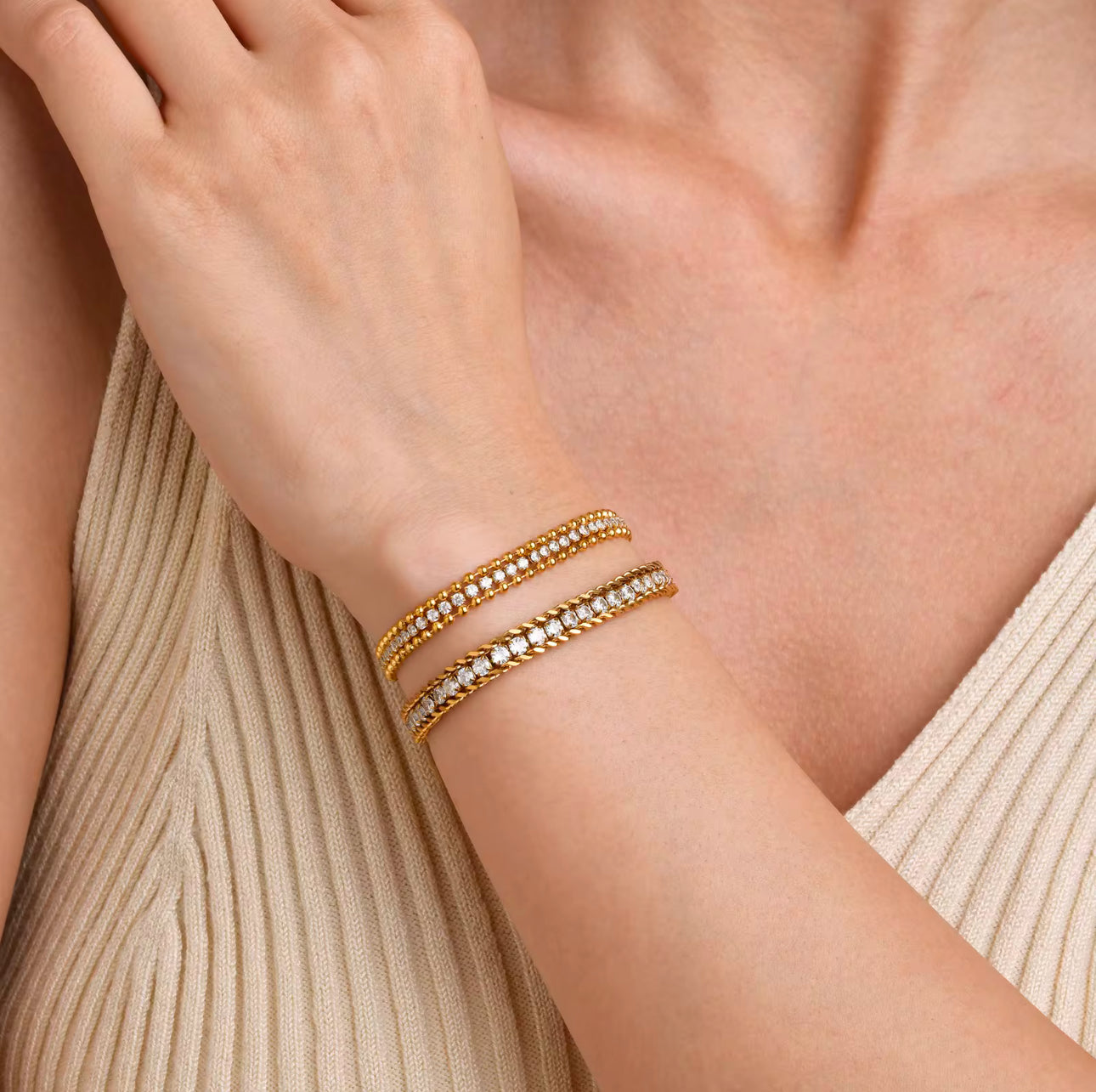 Ayesha Cuban Tennis Bracelet