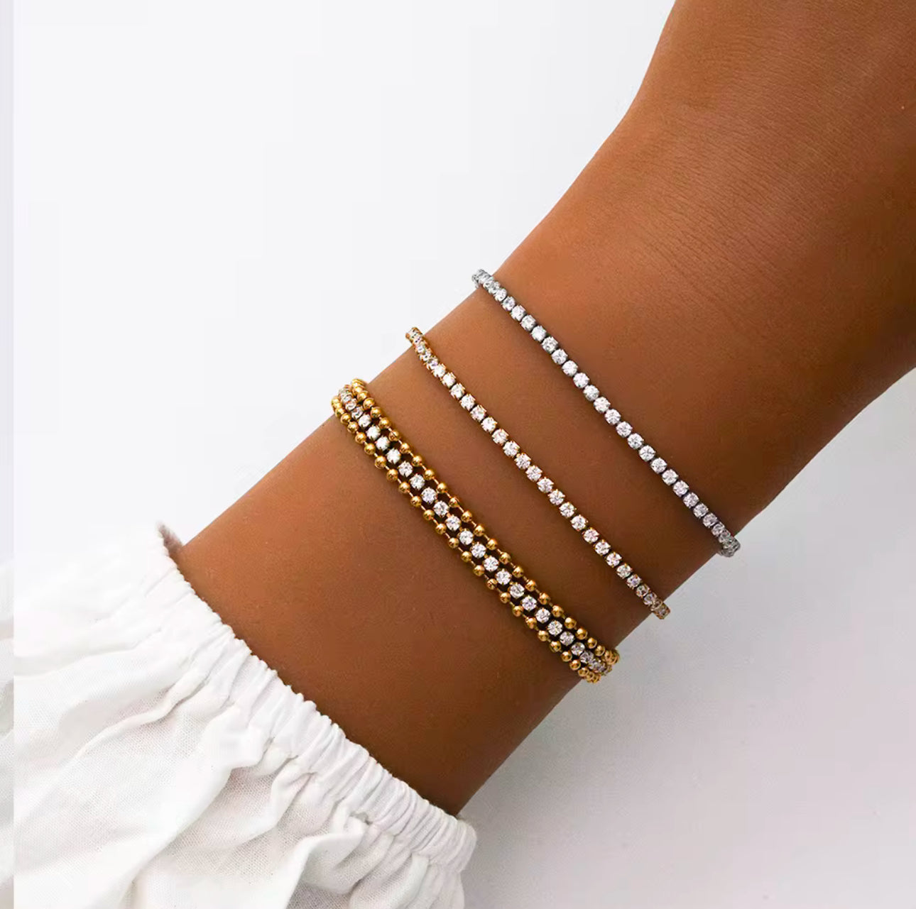 Ayesha Cuban Tennis Bracelet
