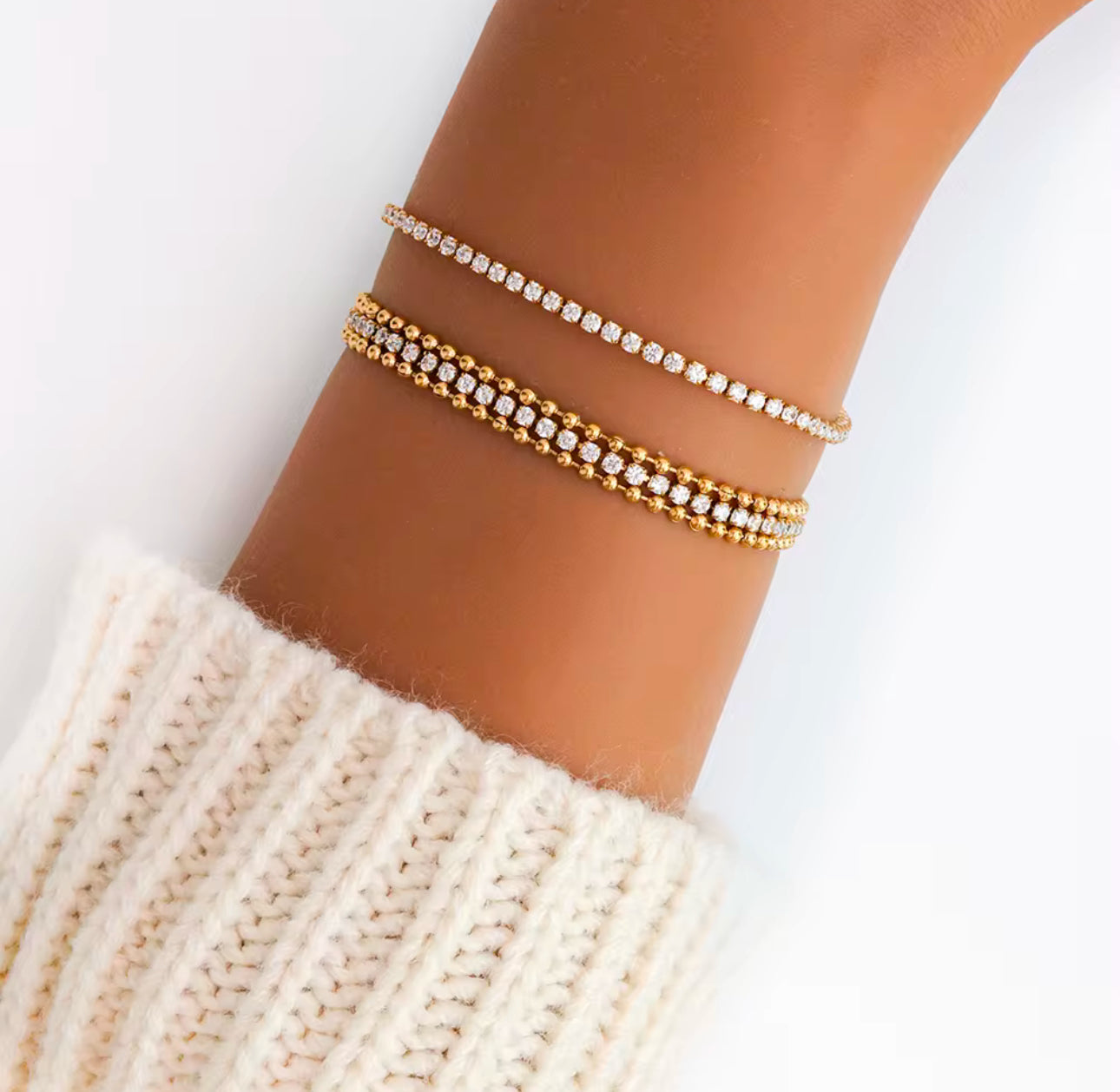 Ayesha Cuban Tennis Bracelet