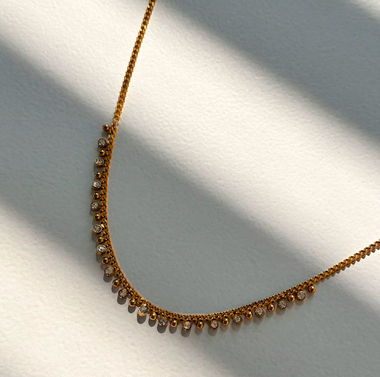 Leila Beaded Stone Necklace