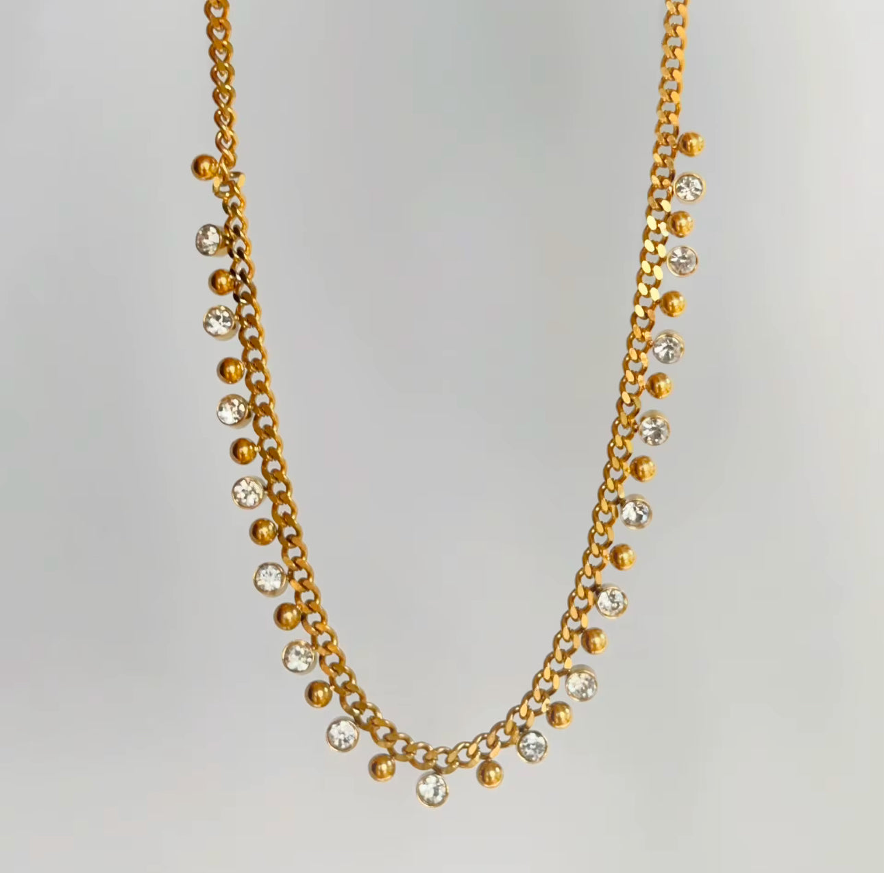 Leila Beaded Stone Necklace