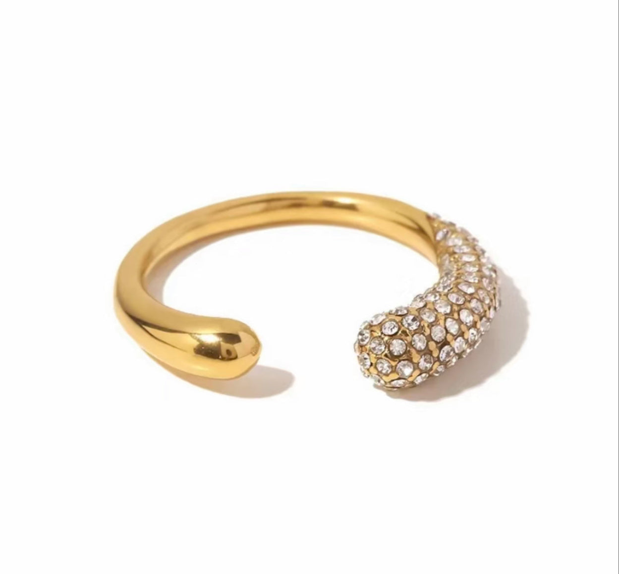 Odette Adjustable Ring Gold Unbranded