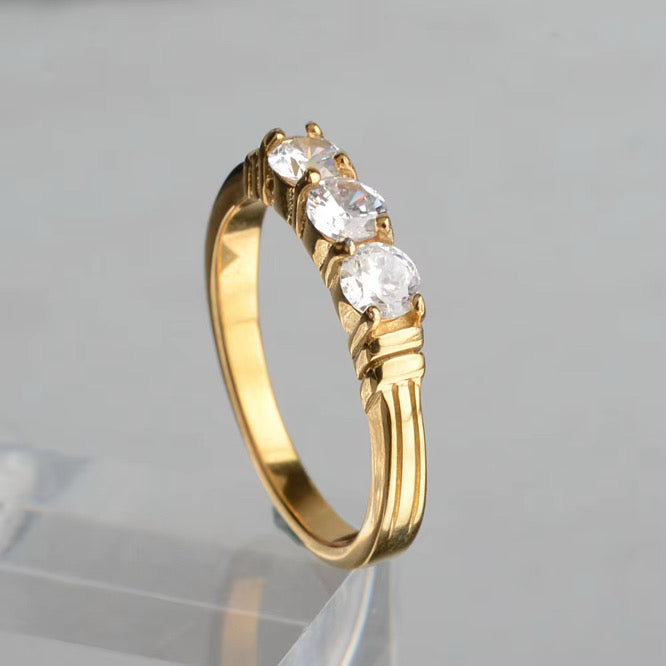 Trilogy Stone Ring Unbranded