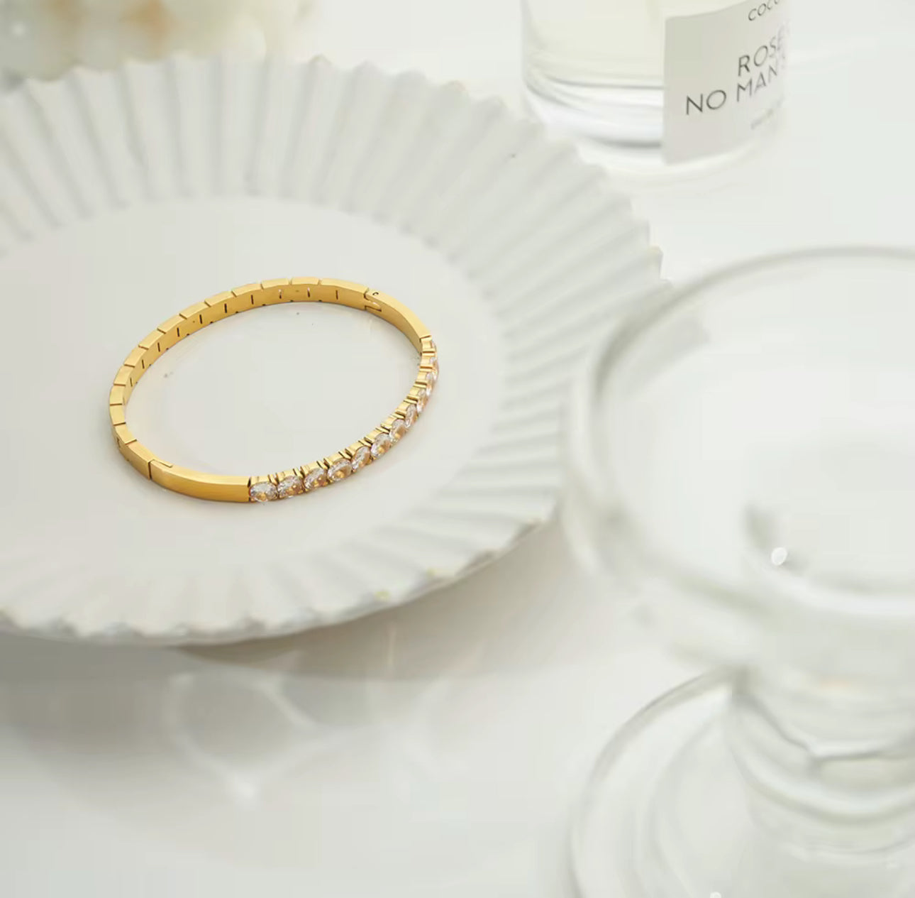Eternity Stone Bangle Unbranded
