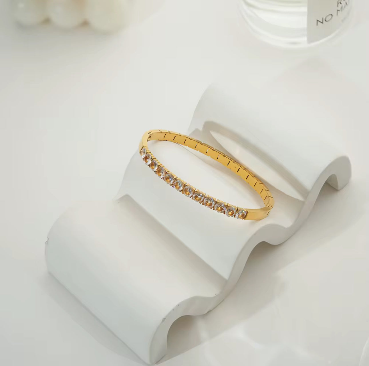 Eternity Stone Bangle Unbranded