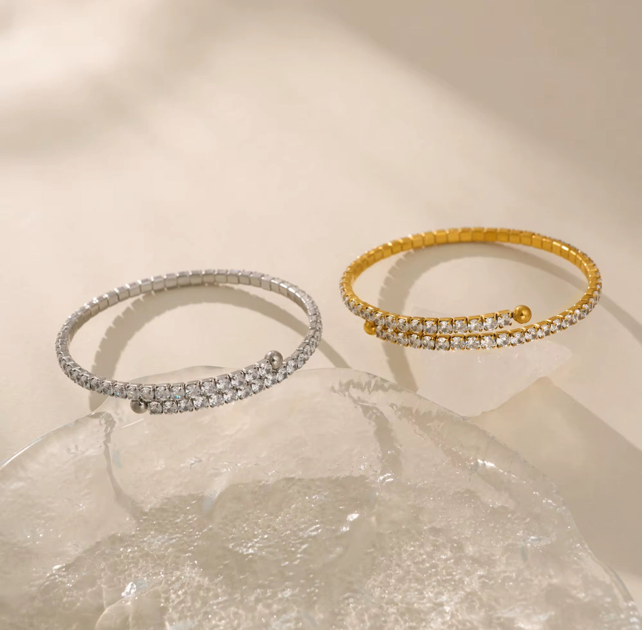 Stretchy Stone Bangle Adjustable Non Tarnish Unbranded