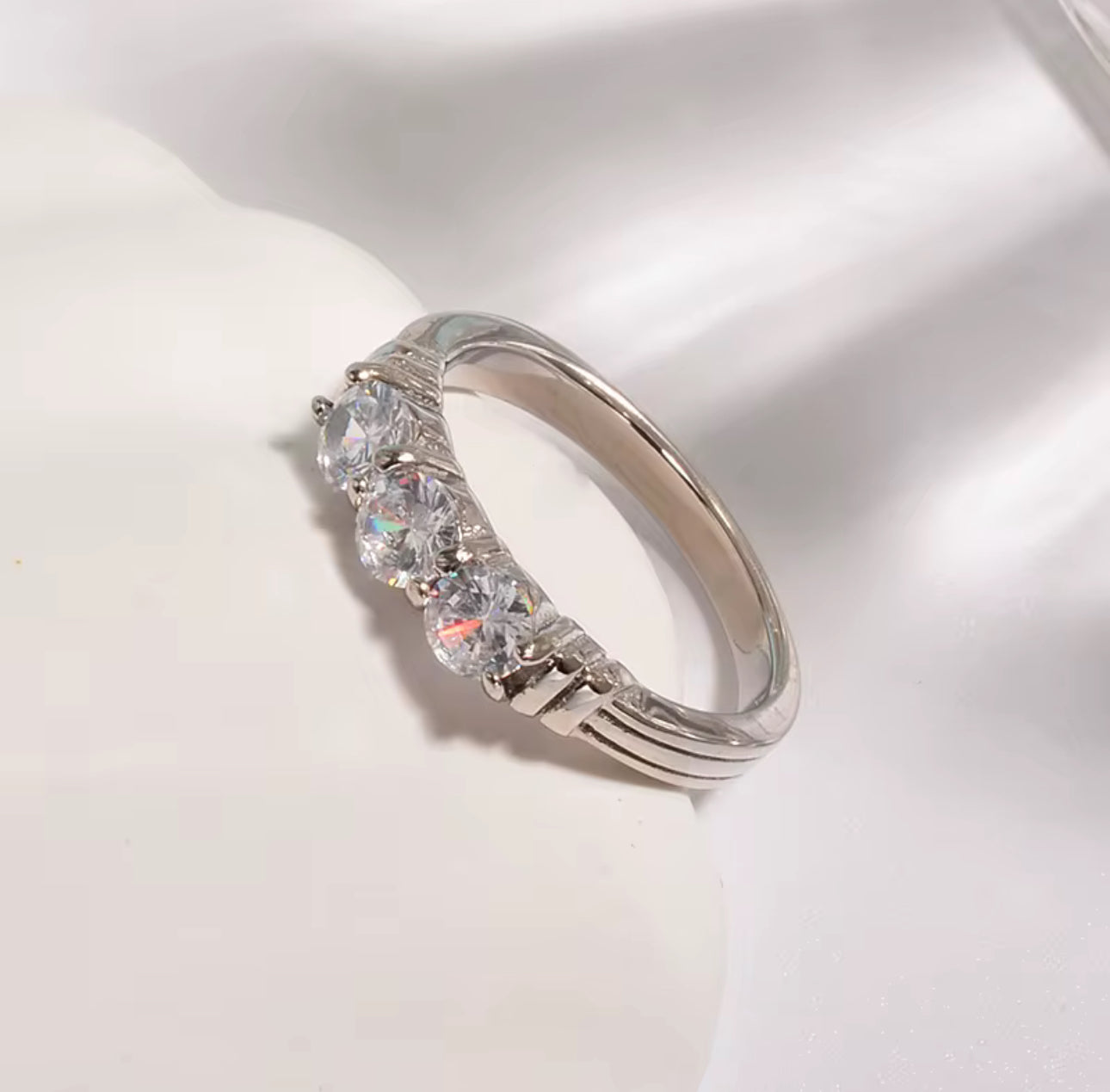 Trilogy Stone Ring Unbranded