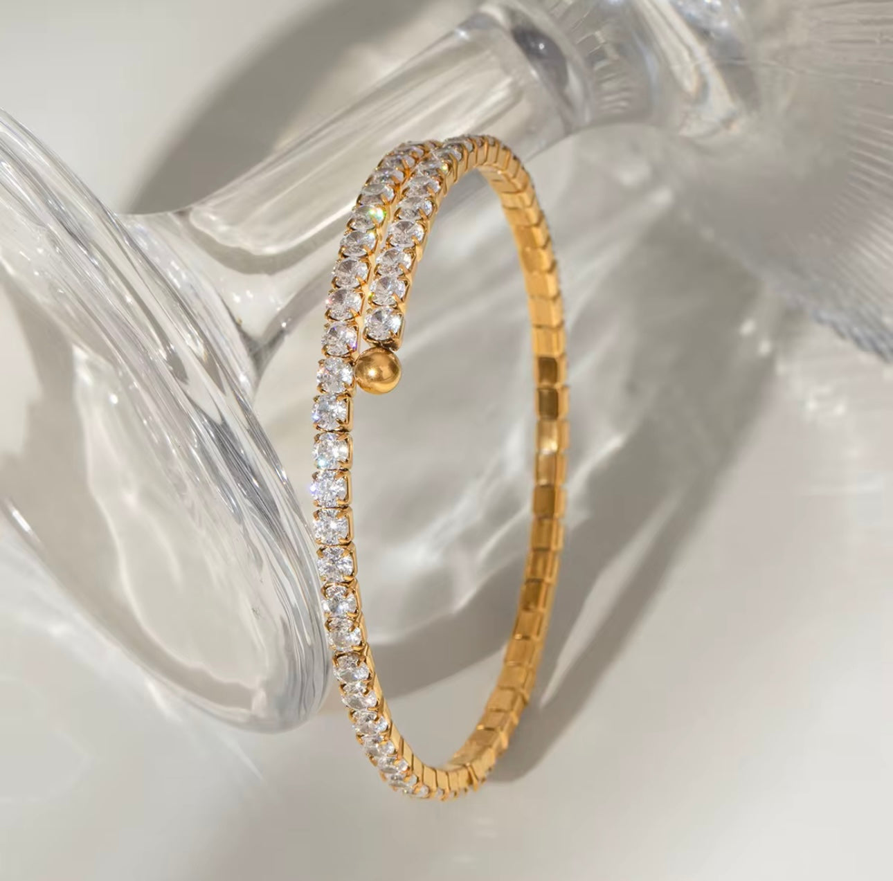 Stretchy Stone Bangle Adjustable Non Tarnish Unbranded