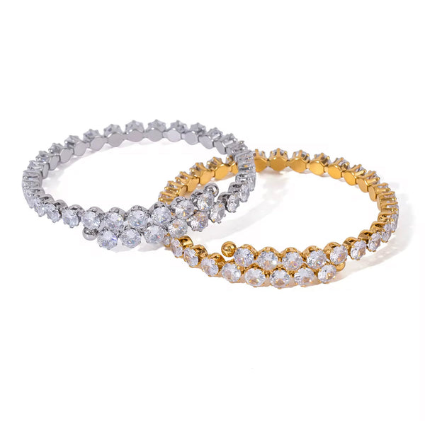 Stretchy Stone Bangle Adjustable Non Tarnish Unbranded