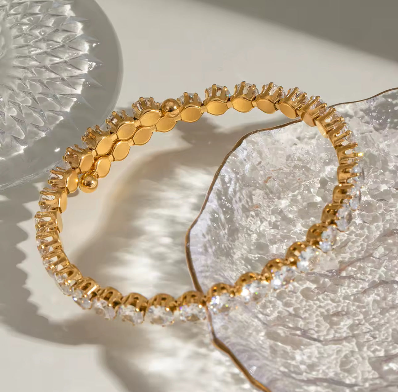 Stretchy Stone Bangle Adjustable Non Tarnish Unbranded