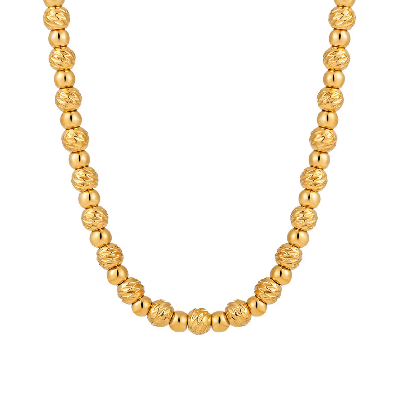 Rehma Beaded Bracelet & Necklace Set Gold & Silver Unbranded