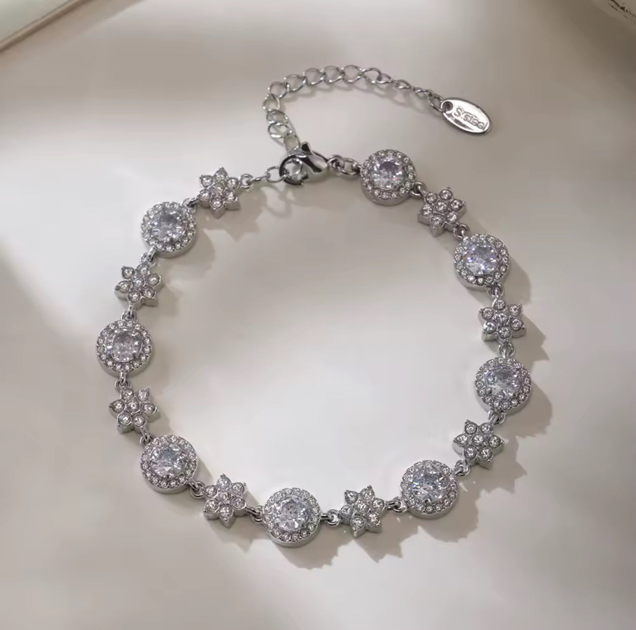 Rania Stone Bracelet Gold & Silver Unbranded