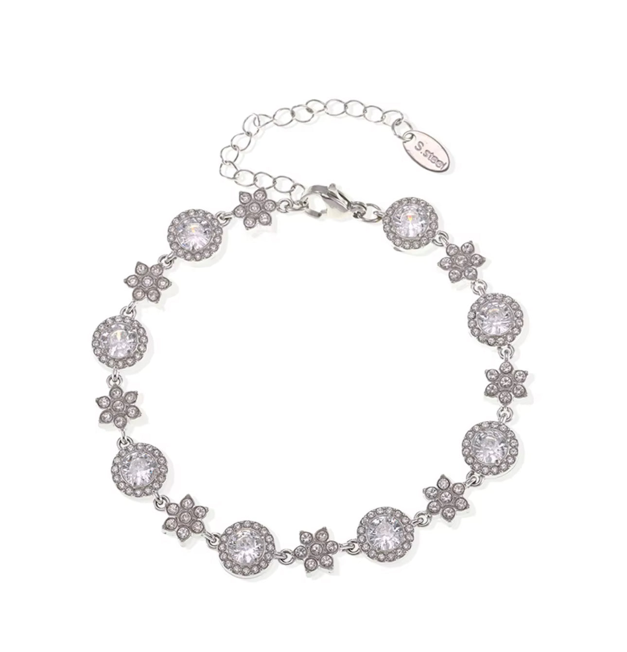 Rania Stone Bracelet Gold & Silver Unbranded