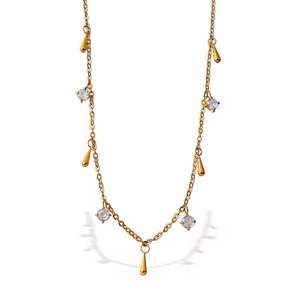 Christina Necklace Non Tarnish 18k Gold Plated Unbranded