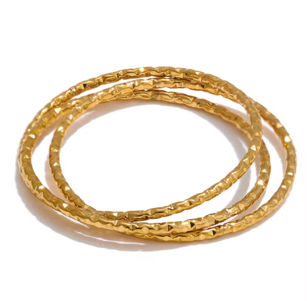 Dainty Triple Ring Non Tarnish Unbranded