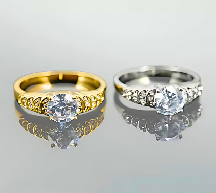 Maha Stone Ring Gold & Silver Unbranded