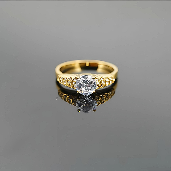 Maha Stone Ring Gold & Silver Unbranded