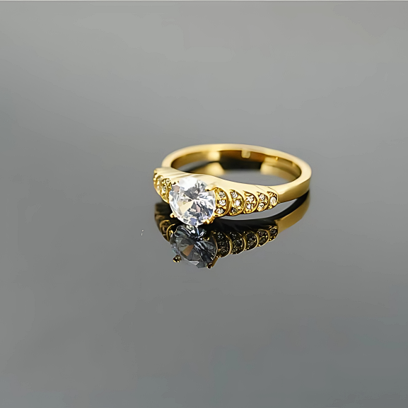 Maha Stone Ring Gold & Silver Unbranded