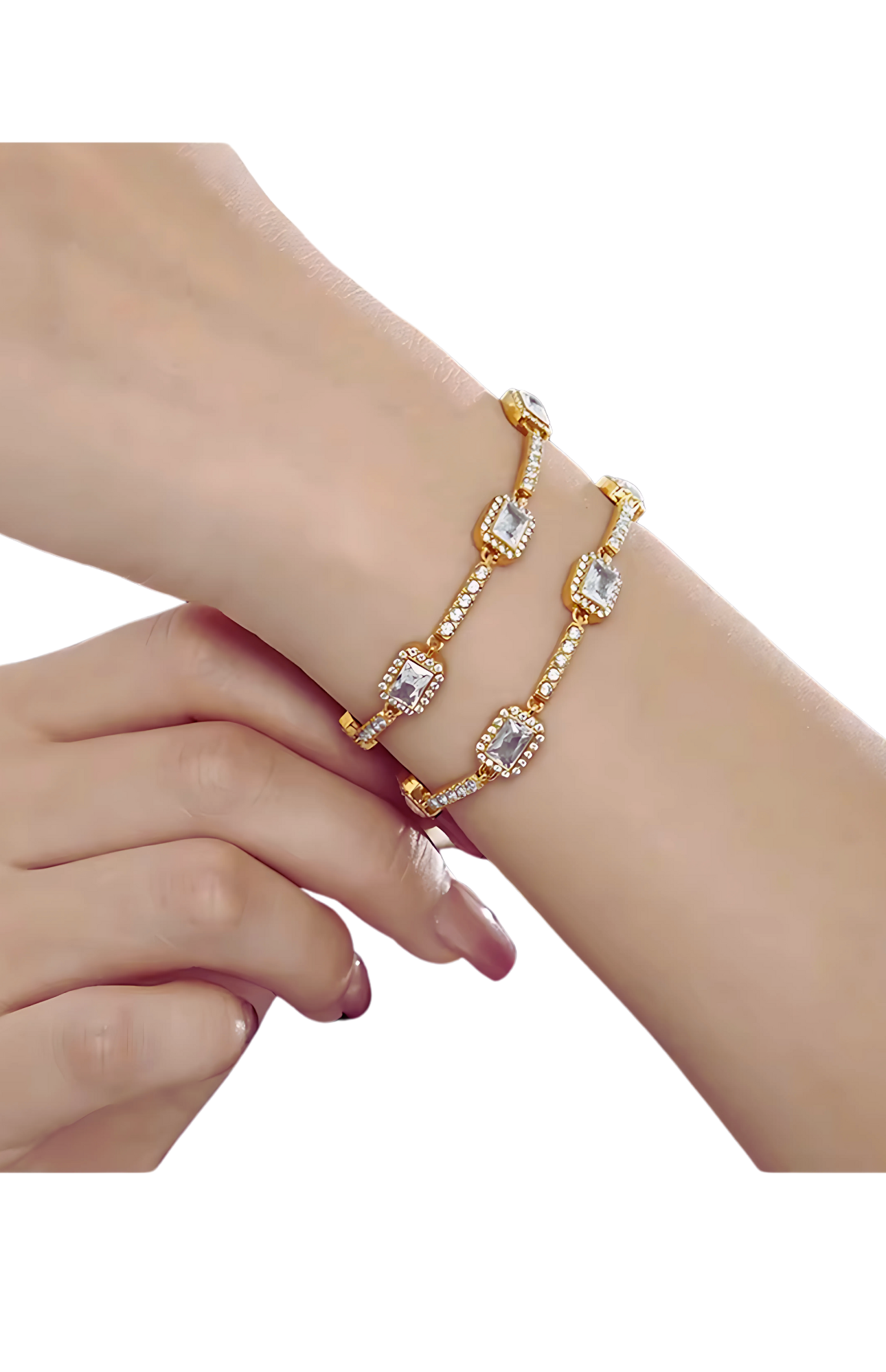 Myra Stone Bracelet Gold & Silver Unbranded