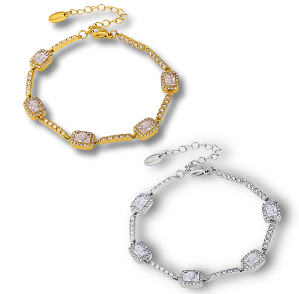 Myra Stone Bracelet Gold & Silver Unbranded