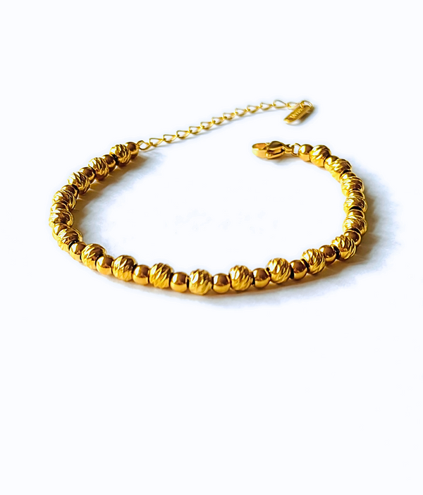 Rehma Beaded Bracelet Gold & Silver Unbranded