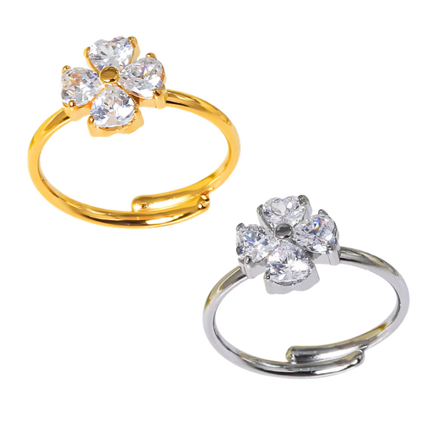 Fleur Adjustable Stone Ring Unbranded