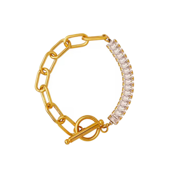 Clarissa T-Bar Stone Bracelet